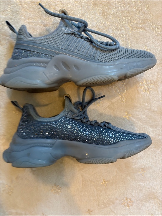 Steve Madden Other - Steve Madden JMaxima Ice Blue Rhinestone Sneakers Youth Kids Size 4M/ Women 5.5